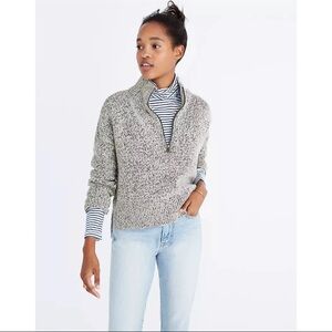 Madewell Heathered Gray Turtleneck Sweater